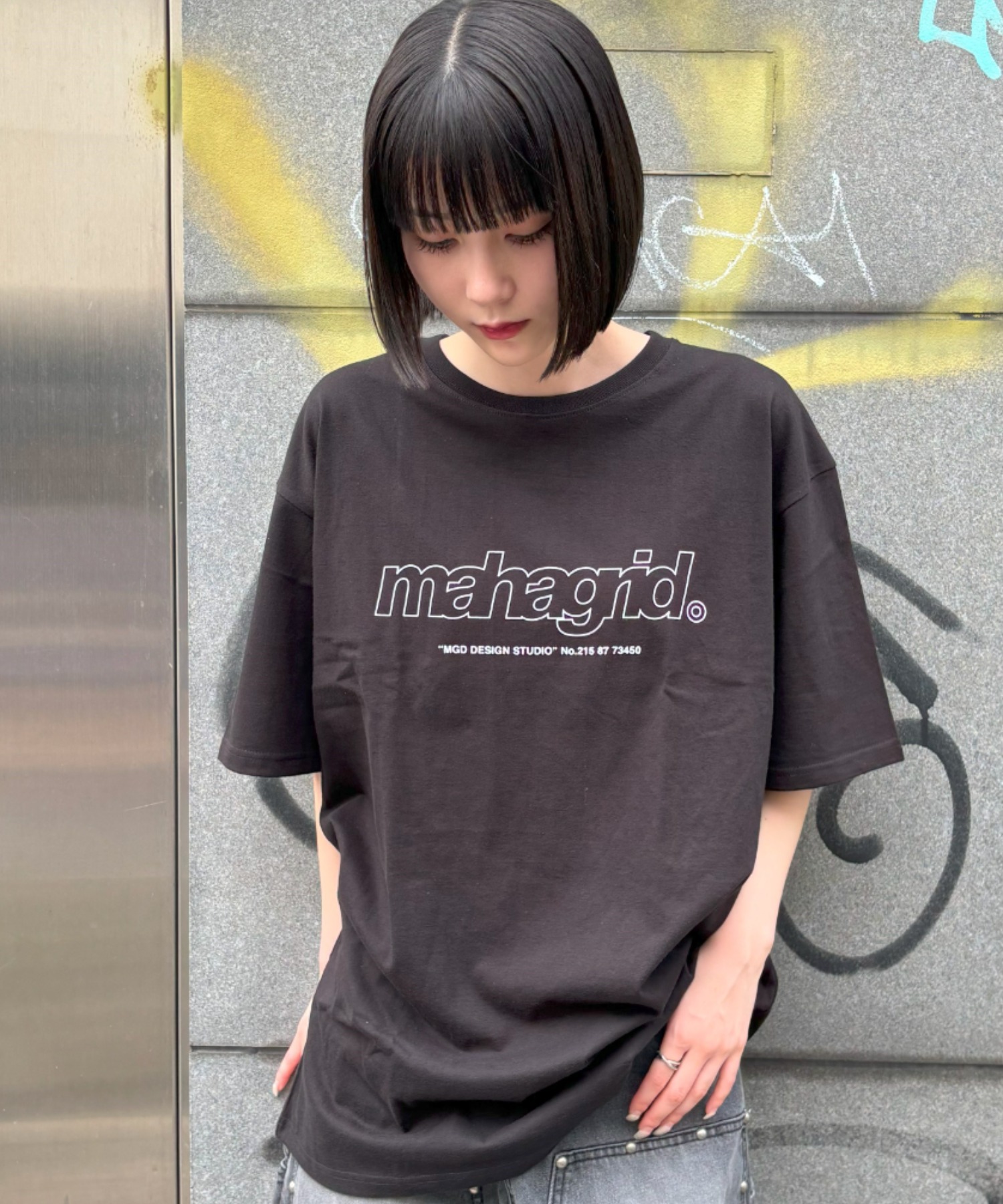 mahagrid/マハグリッド』THIRD LOGO TEE/サードロゴ 半袖Tシャツ