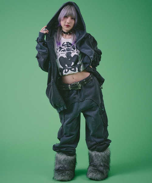 A'GEM/9 × .kom 『GALFY/ガルフィー』 ツギハギゾンビパーカー