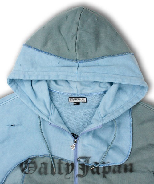 ガルフィー ツギハギゾンビパーカー ブルー 👉New Arrival GALFY ・ “ツギハギゾンビパーカー” Color:Black