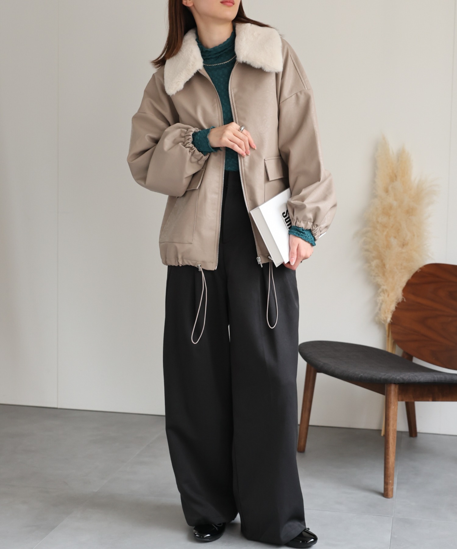 model：162cm 着用サイズ：F