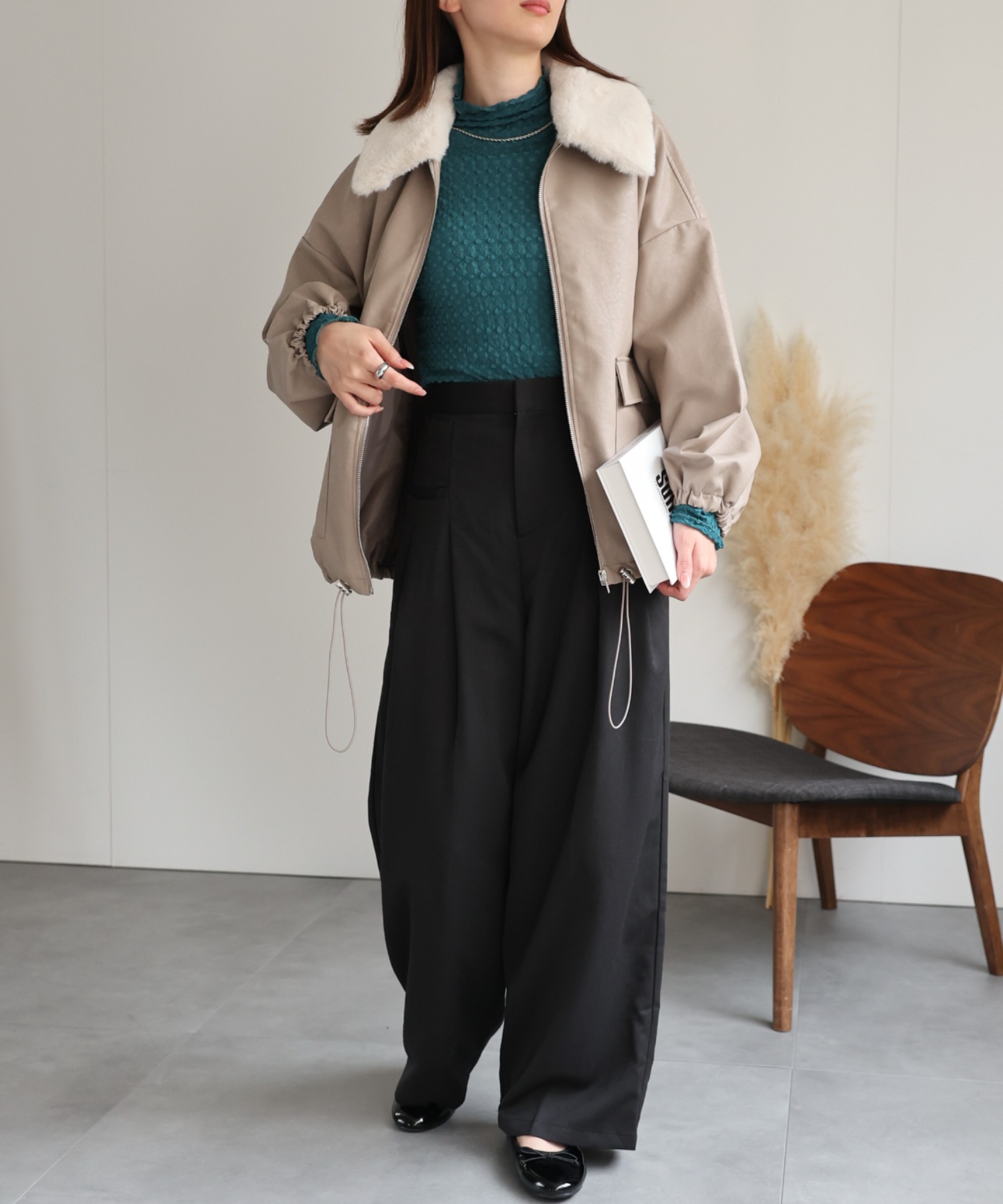 model：162cm 着用サイズ：F