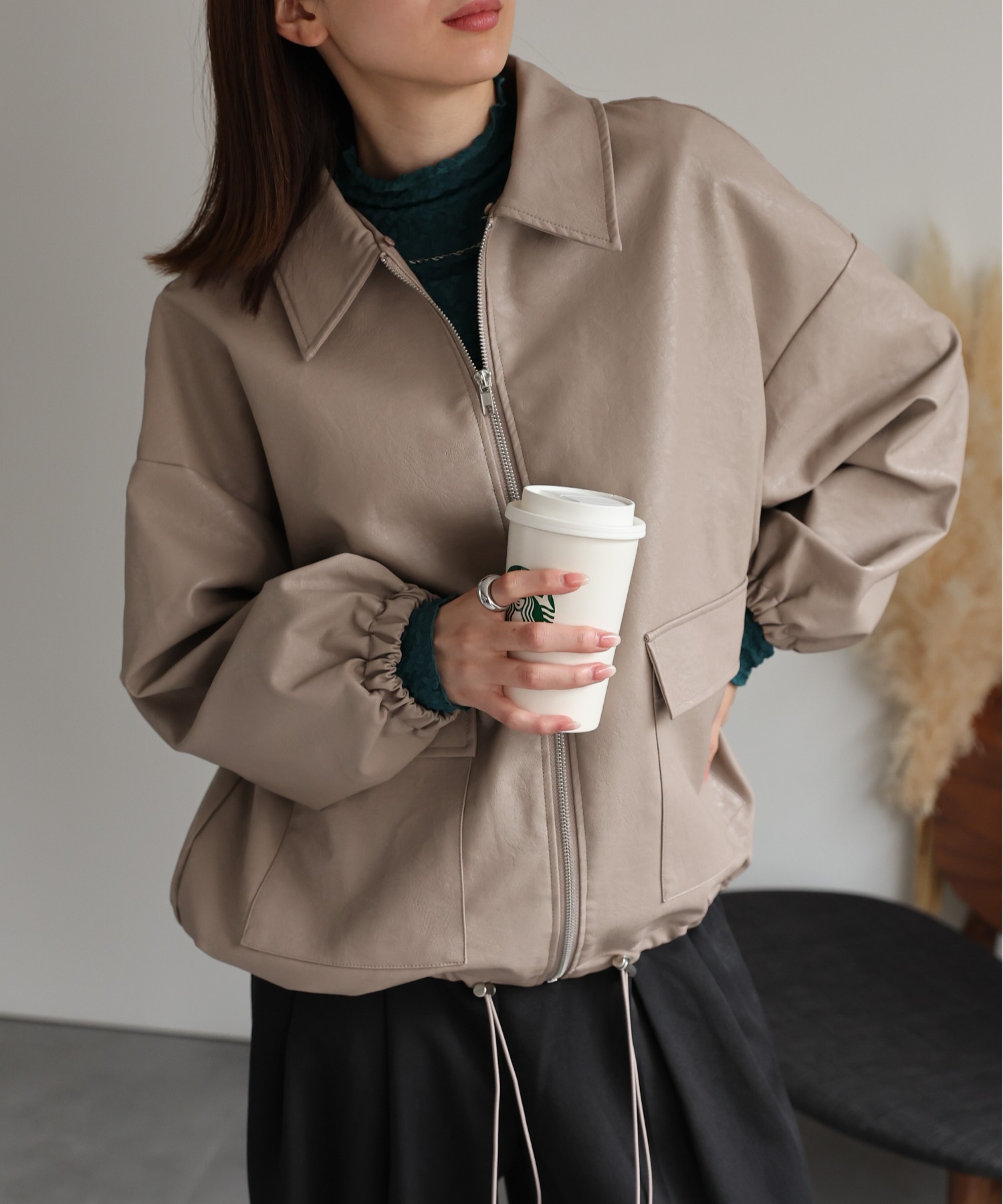 model：162cm 着用サイズ：F