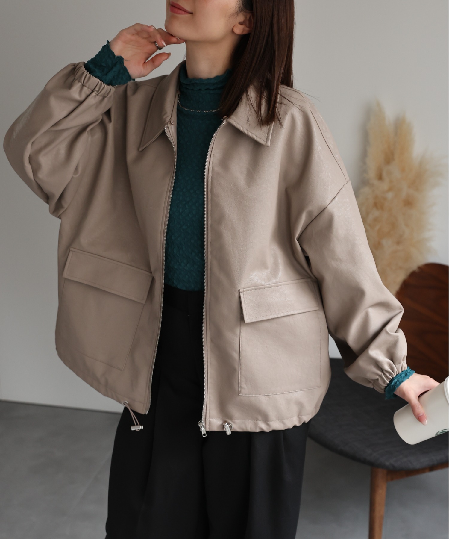 model：162cm 着用サイズ：F