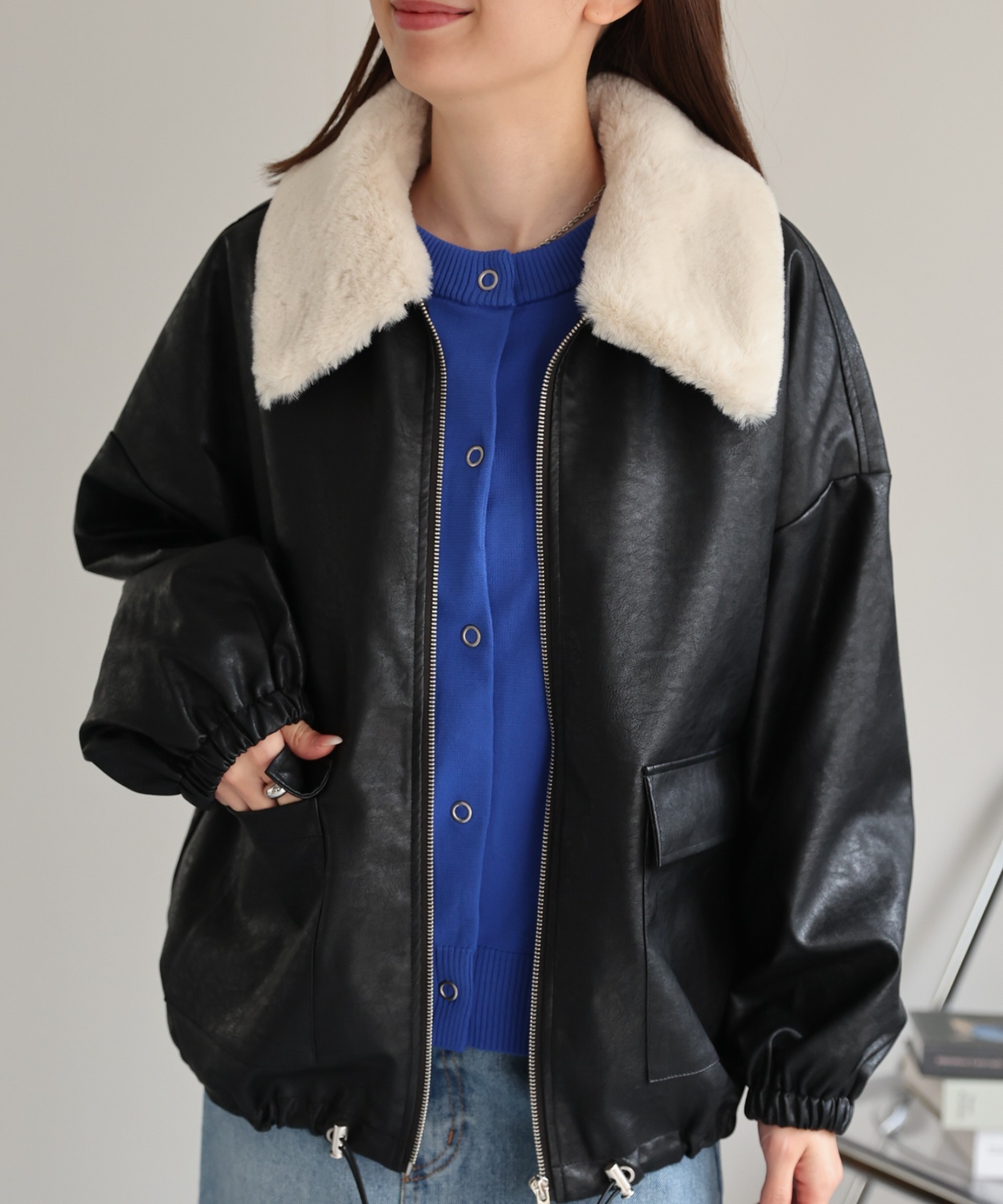 model：162cm 着用サイズ：F