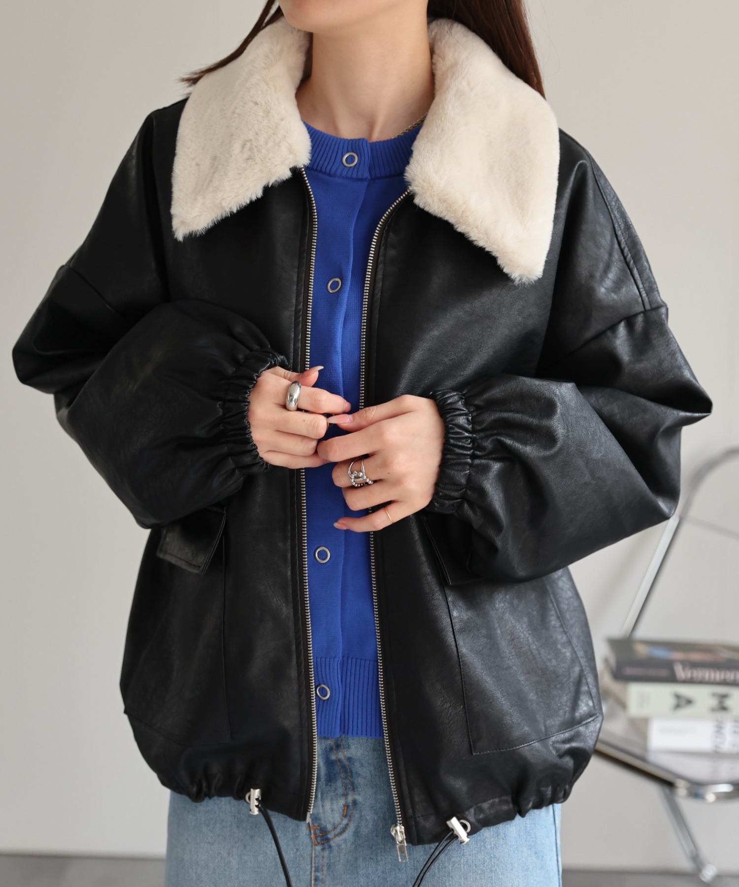 model：162cm 着用サイズ：F