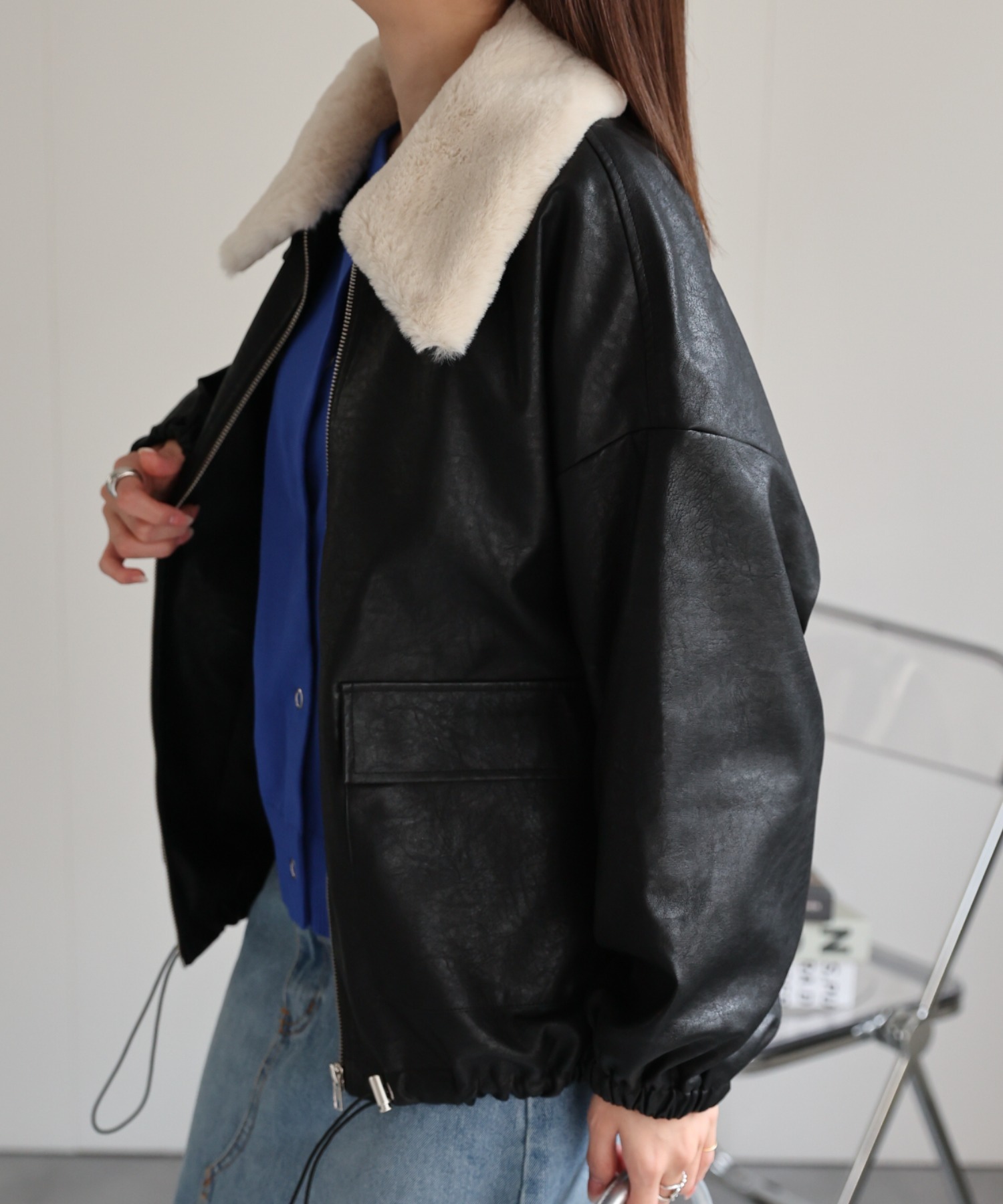 model：162cm 着用サイズ：F