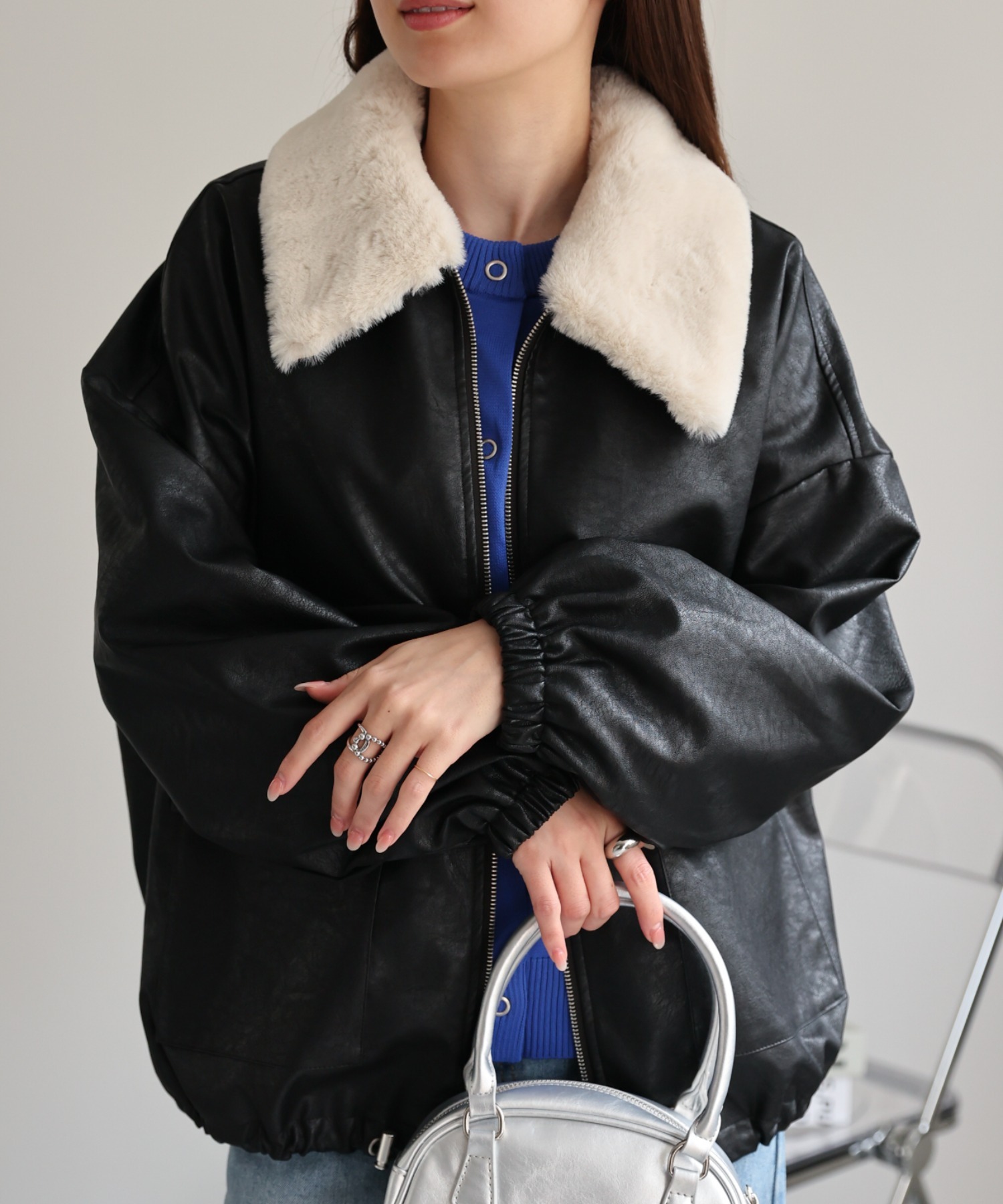 model：162cm 着用サイズ：F