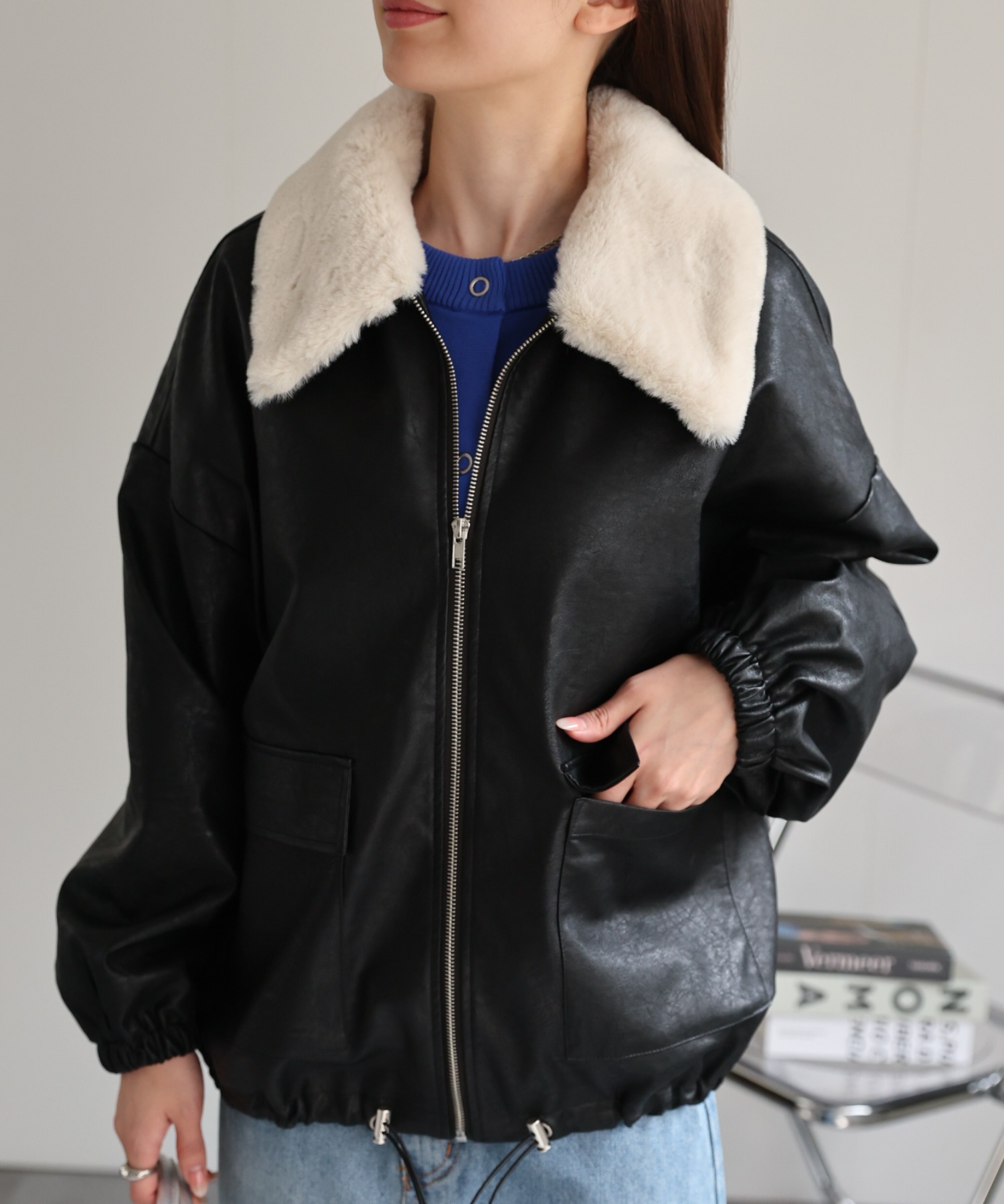 model：162cm 着用サイズ：F