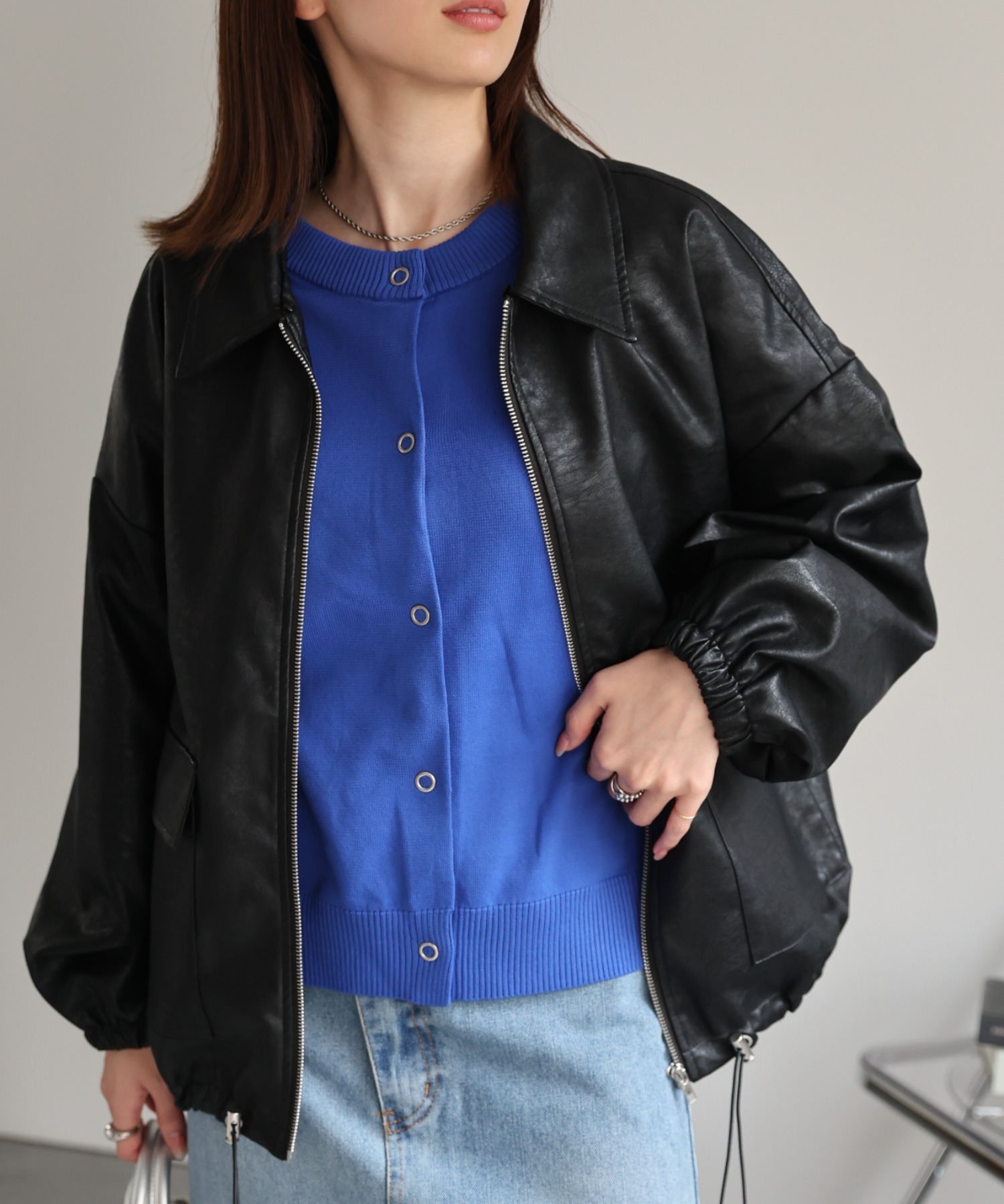 model：162cm 着用サイズ：F
