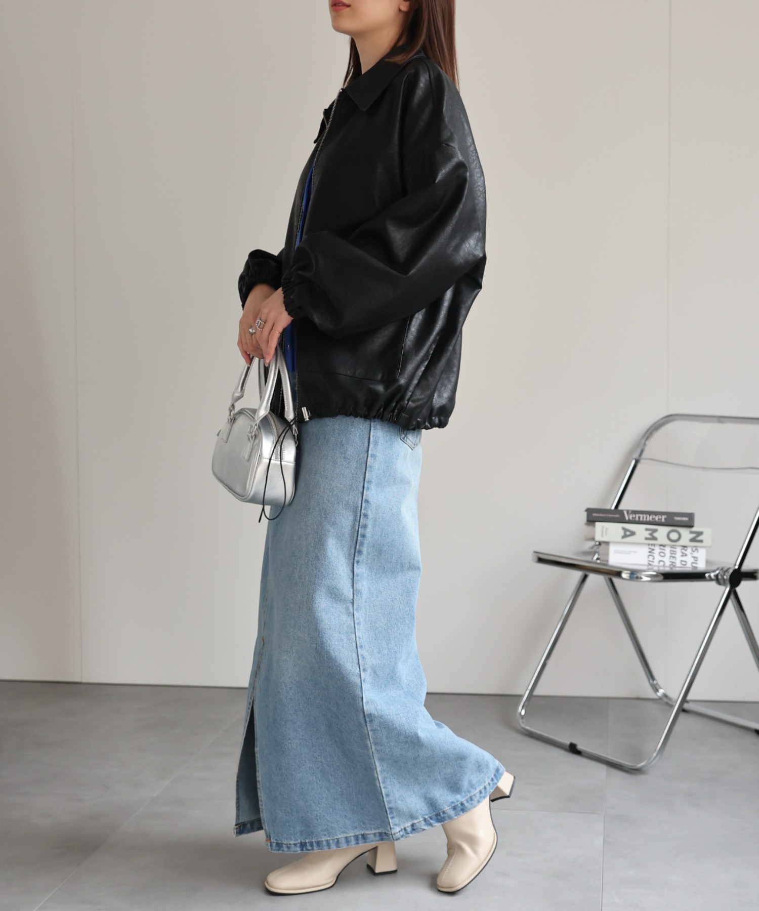 model：162cm 着用サイズ：F