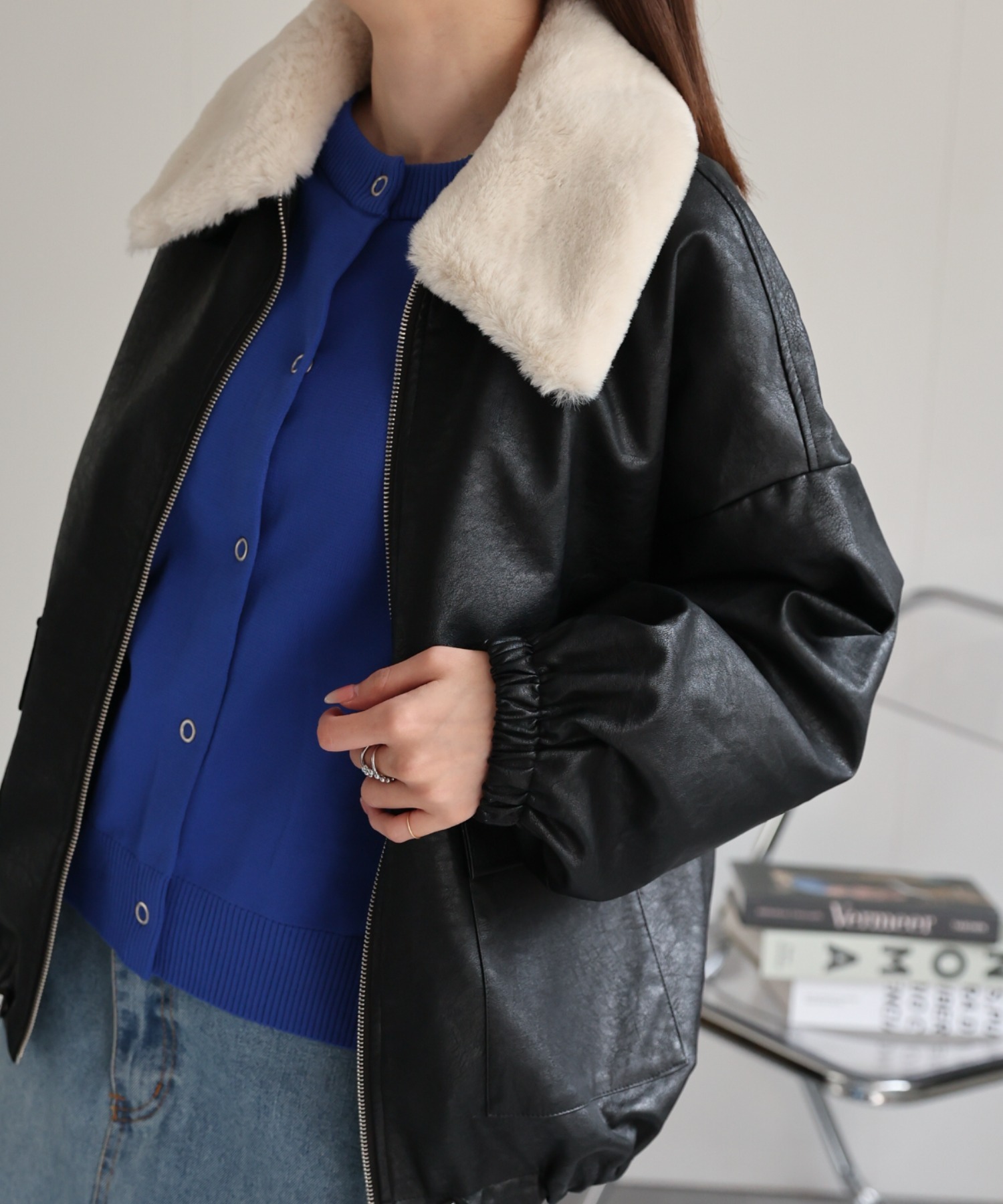 model：162cm 着用サイズ：F
