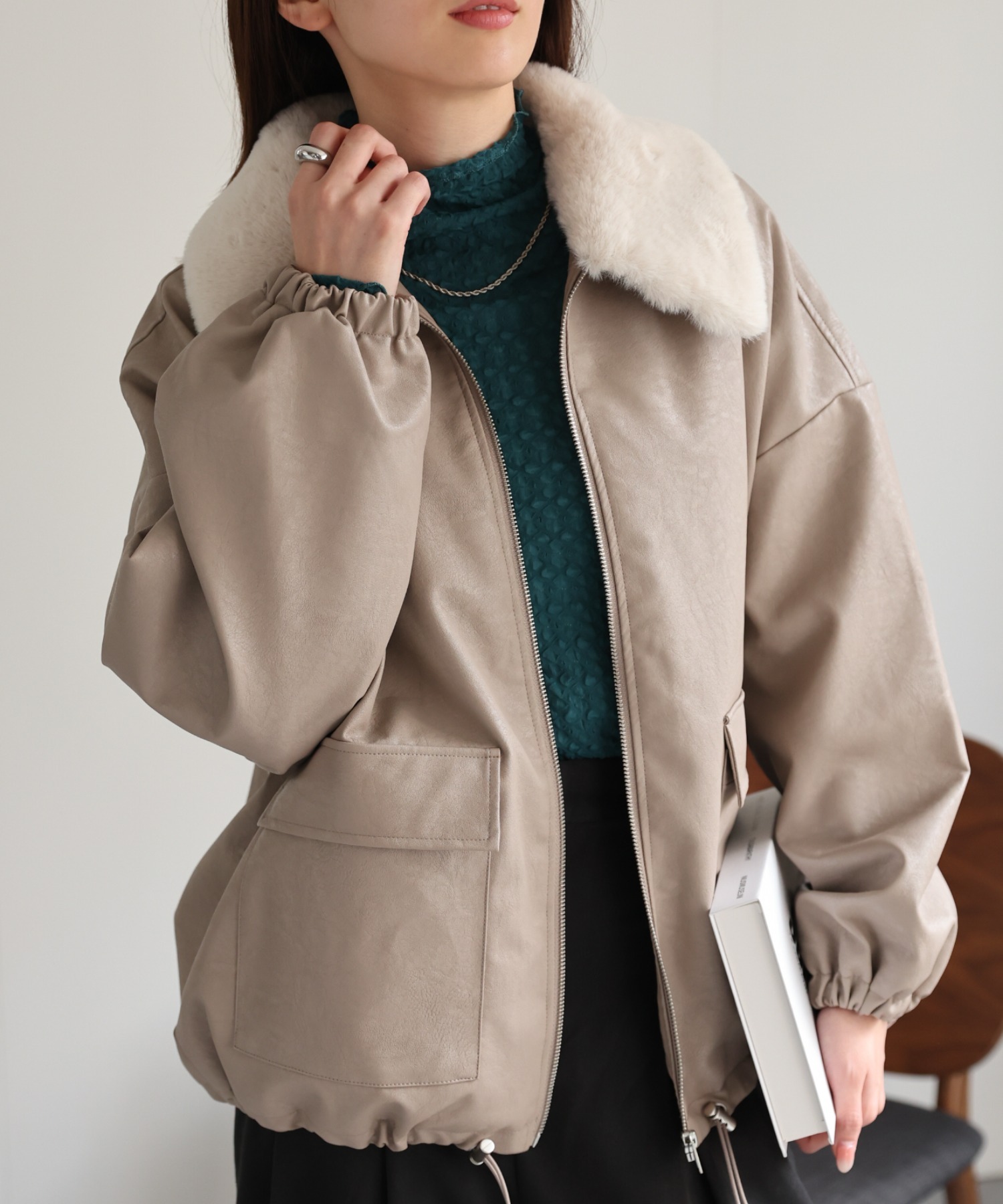 model：162cm 着用サイズ：F