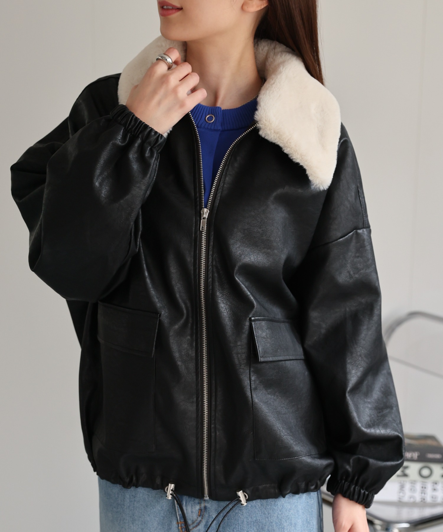 model：162cm 着用サイズ：F