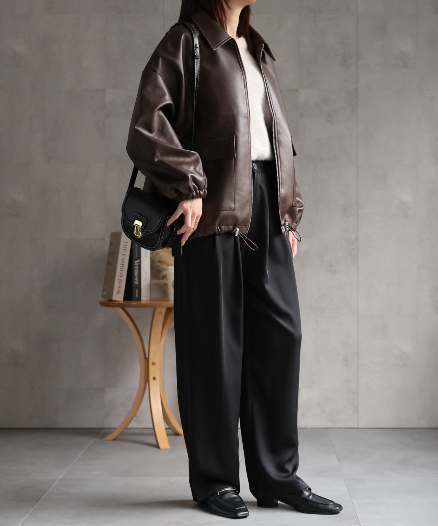 model：162cm 着用サイズ：F