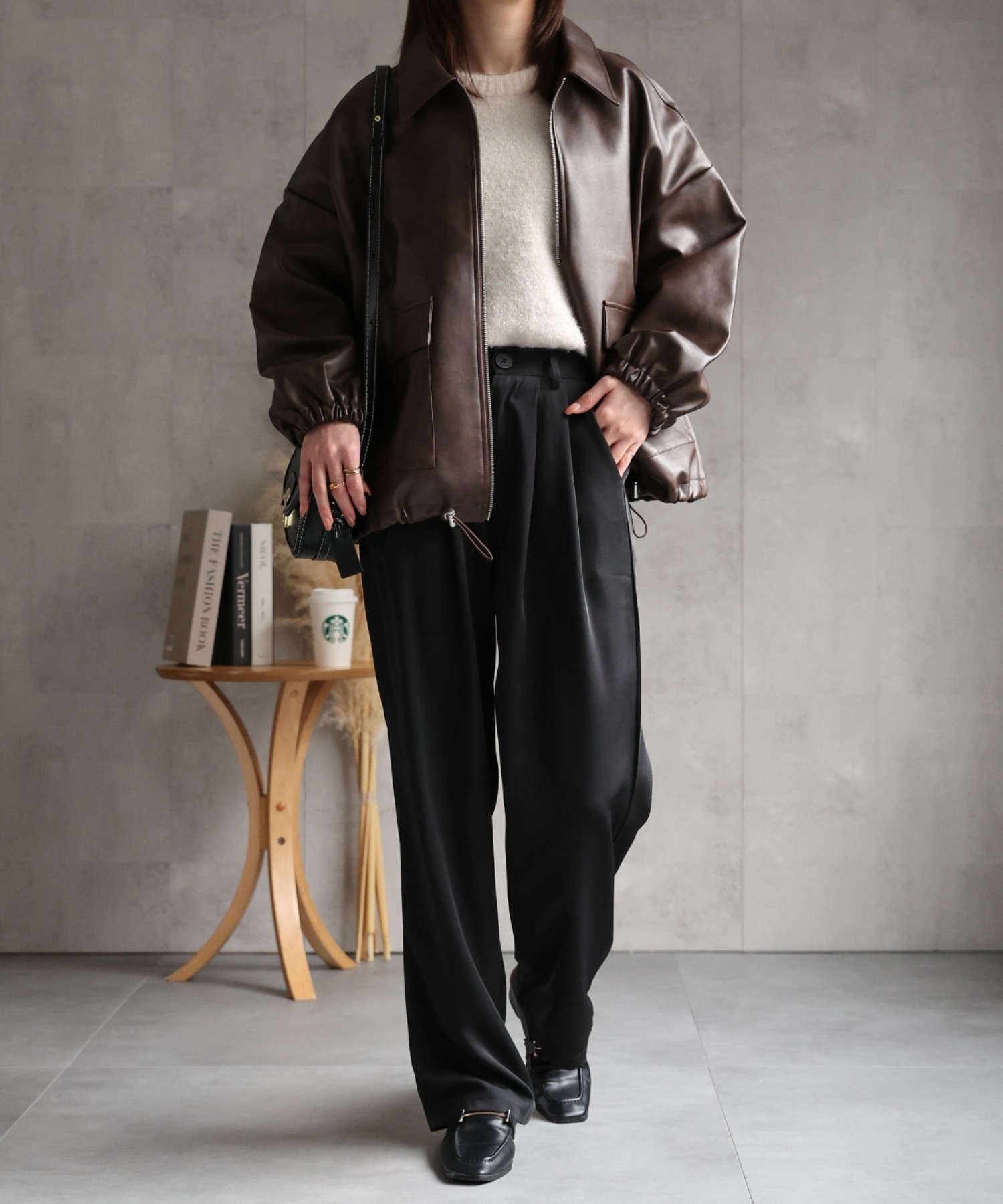 model：162cm 着用サイズ：F