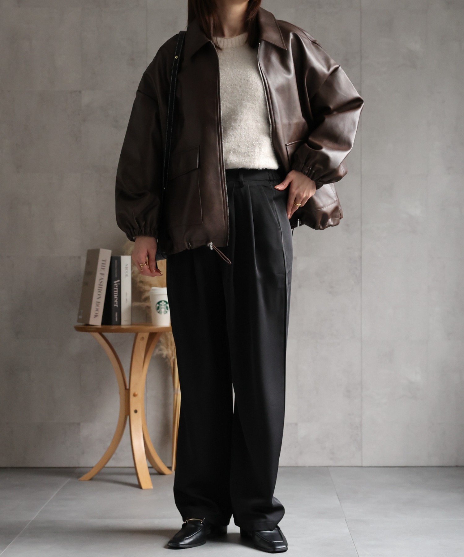 model：162cm 着用サイズ：F