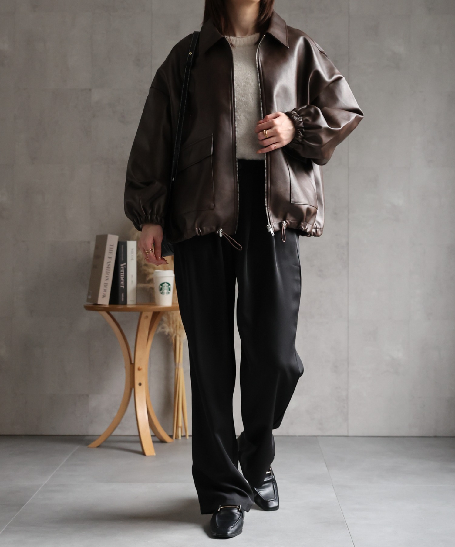 model：162cm 着用サイズ：F
