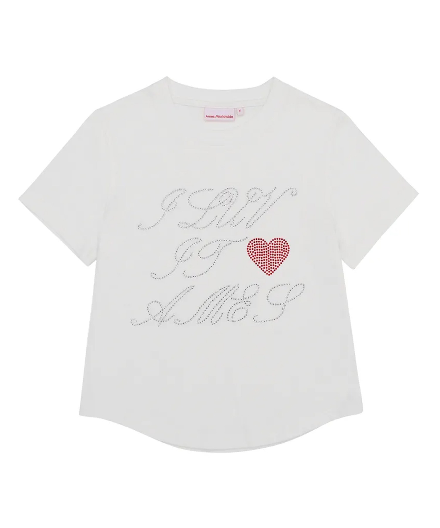 tシャツ A'GEM/9 × .kom 「AMESWORLDWIDE/アメスワールドワイド」SILVER AMES CROP TEE /シルバーアメス A'GEM/9 × .kom 『AMESWORLDWIDE/アメスワールドワイド』SILVER
