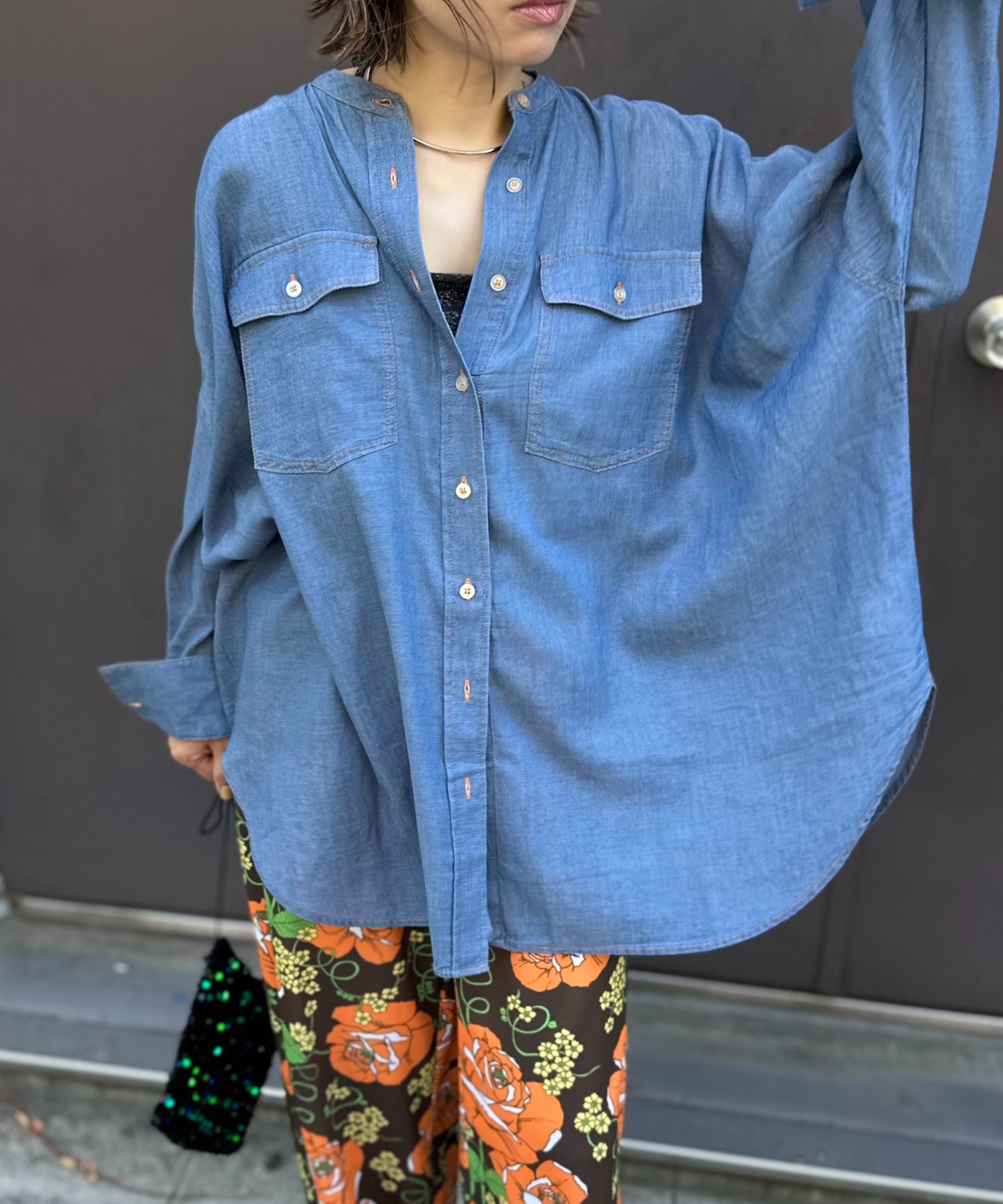 ブルー
model:154cm 着用サイズ:FREE