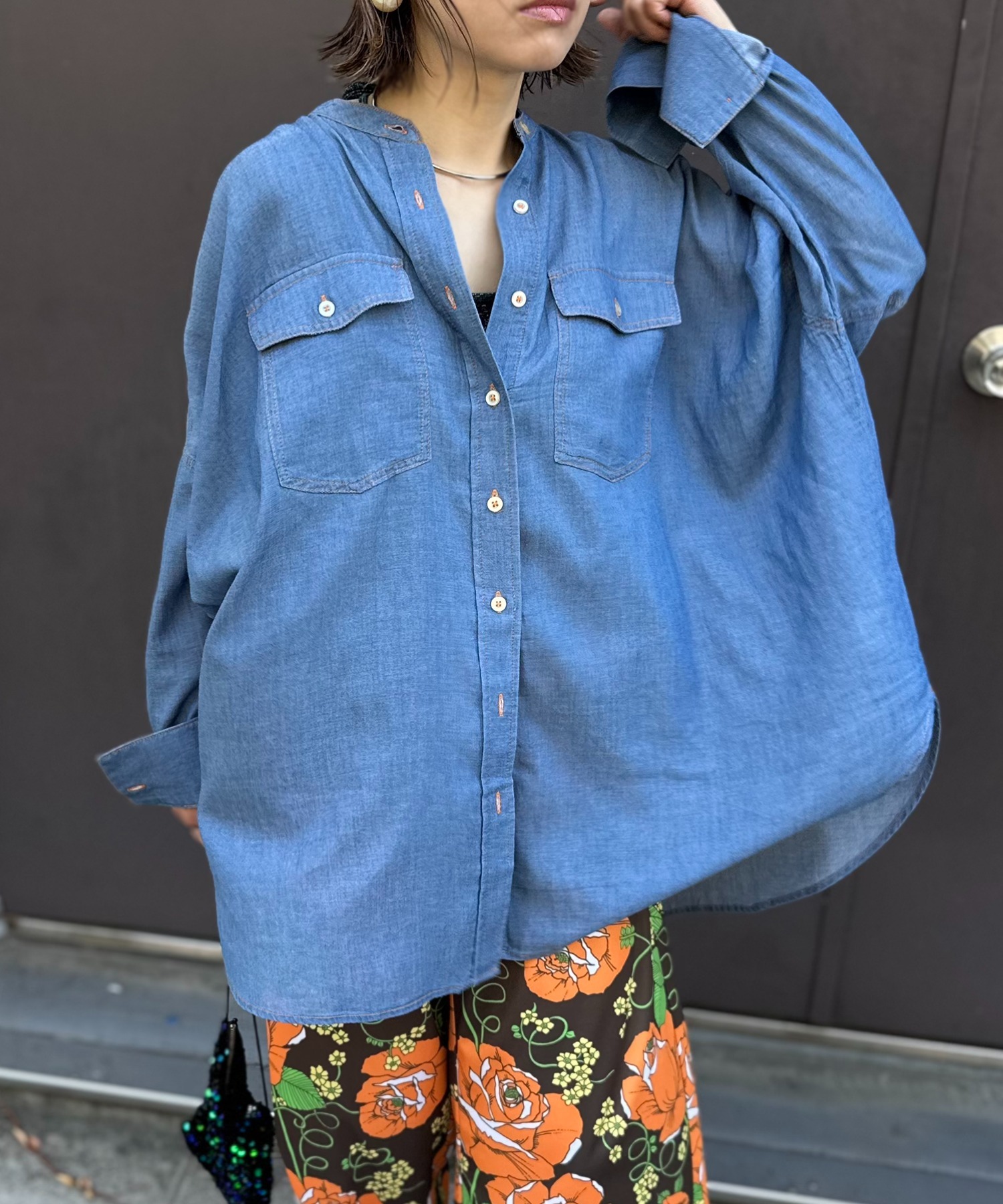 ブルー
model:154cm 着用サイズ:FREE