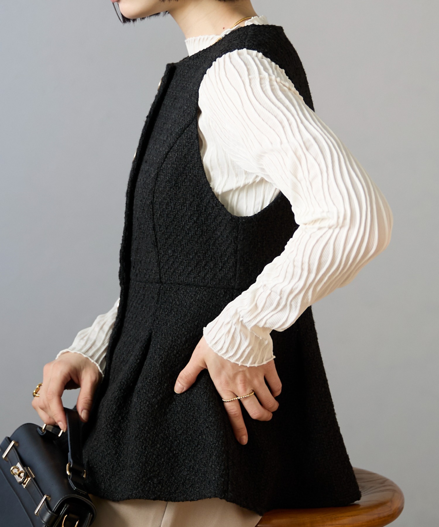 model：158cm 着用サイズ：FREE