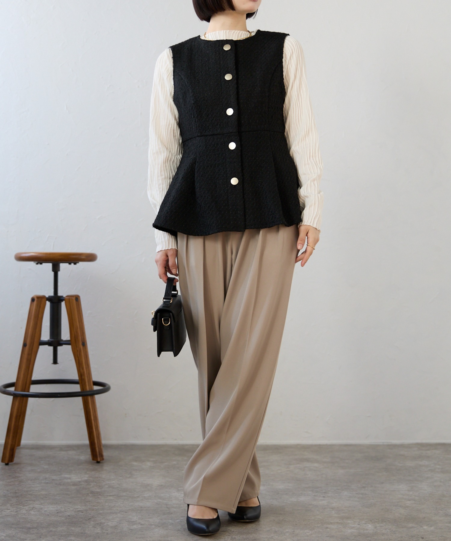 model：158cm 着用サイズ：FREE