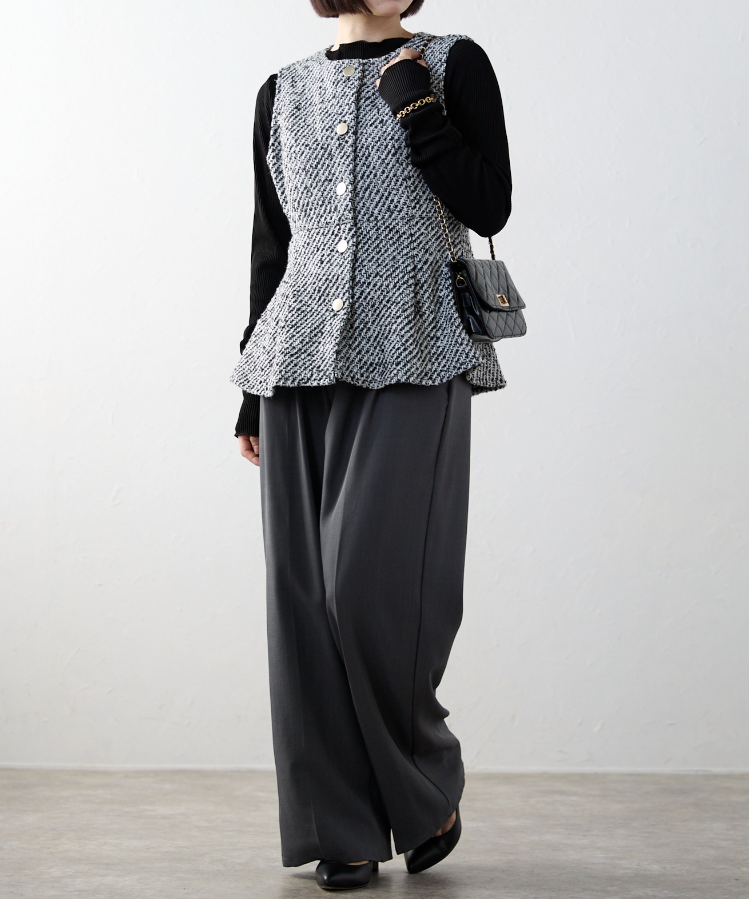 model：158cm 着用サイズ：FREE