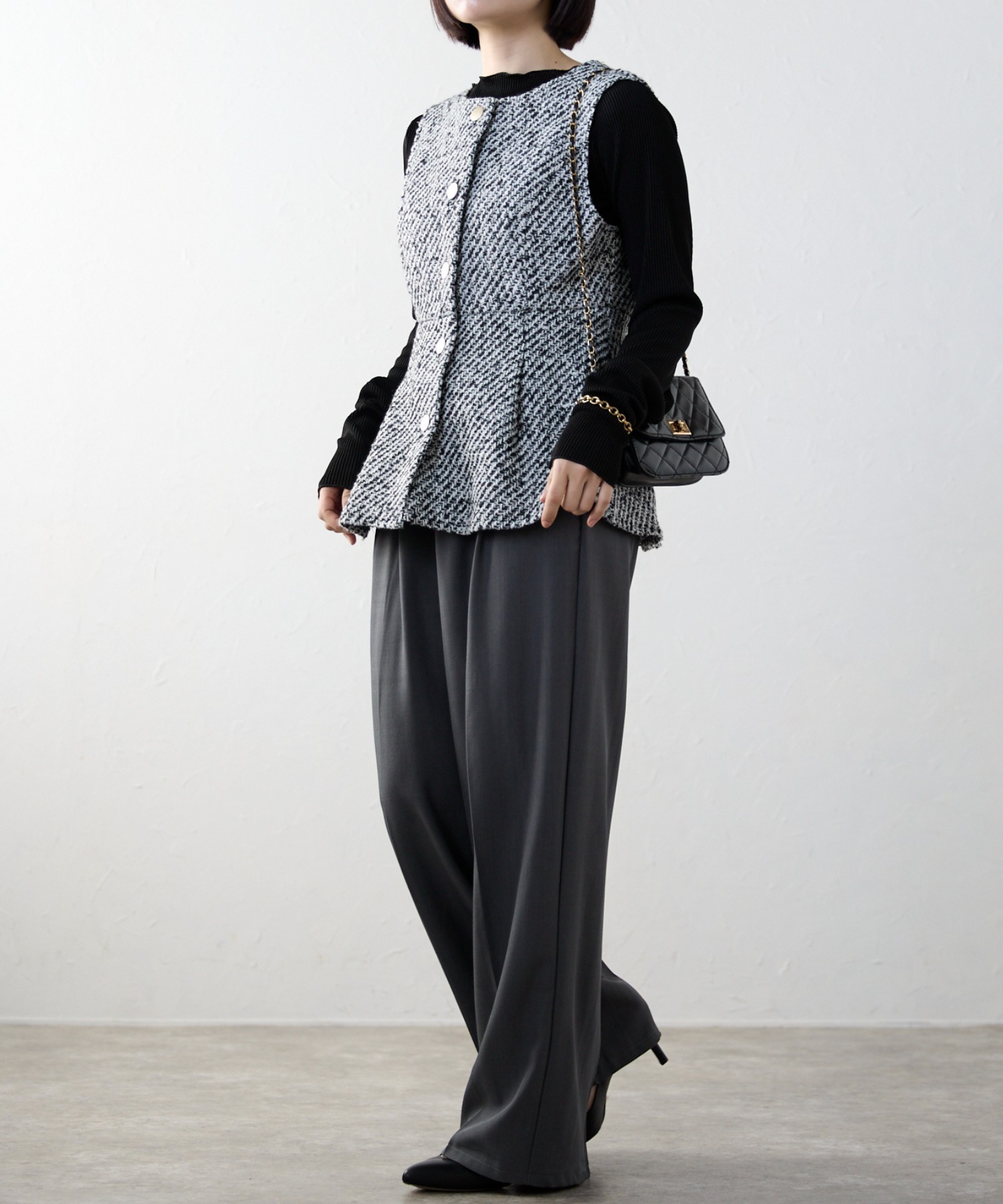 model：158cm 着用サイズ：FREE