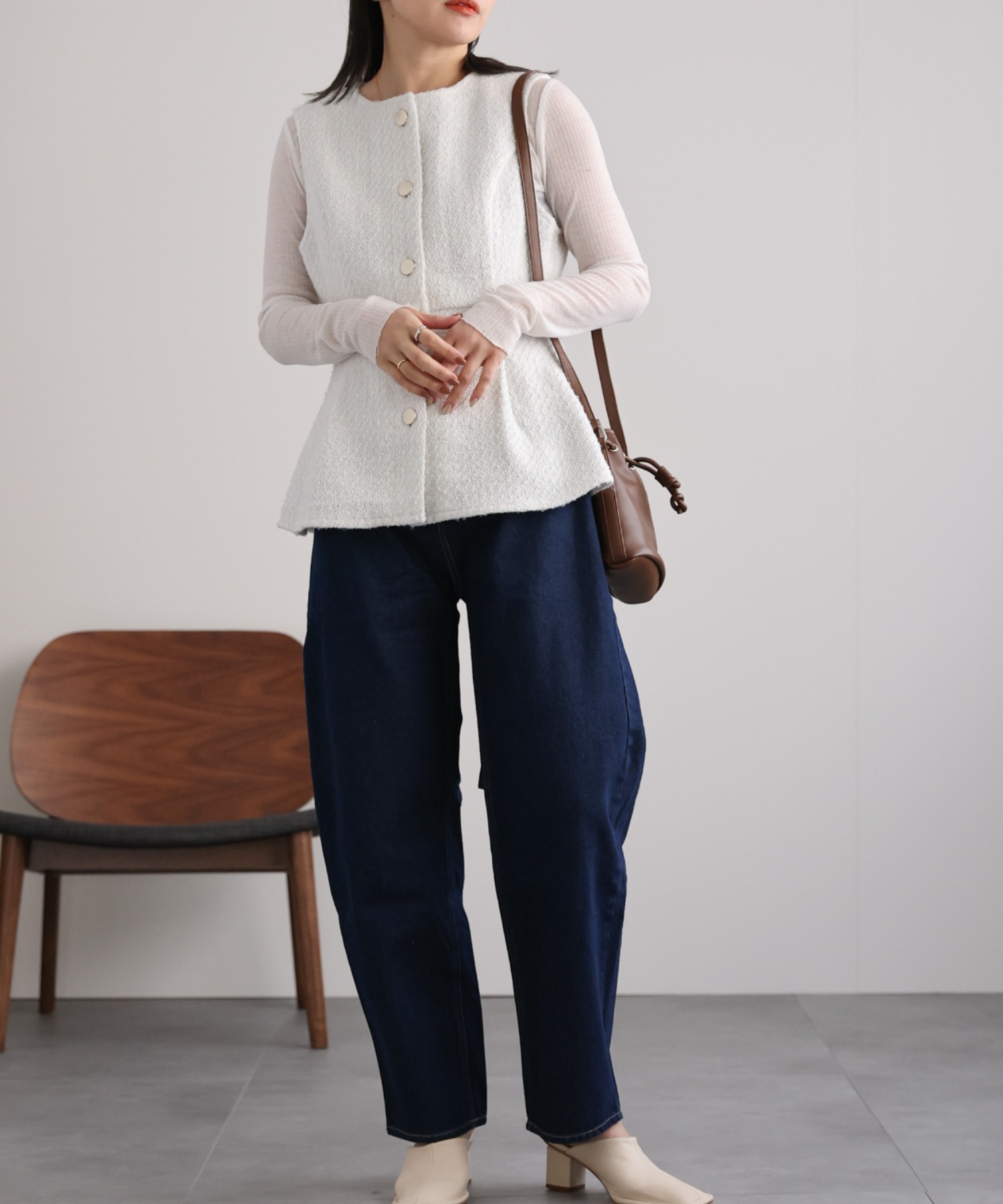 model:162cm  着用サイズ:FREE