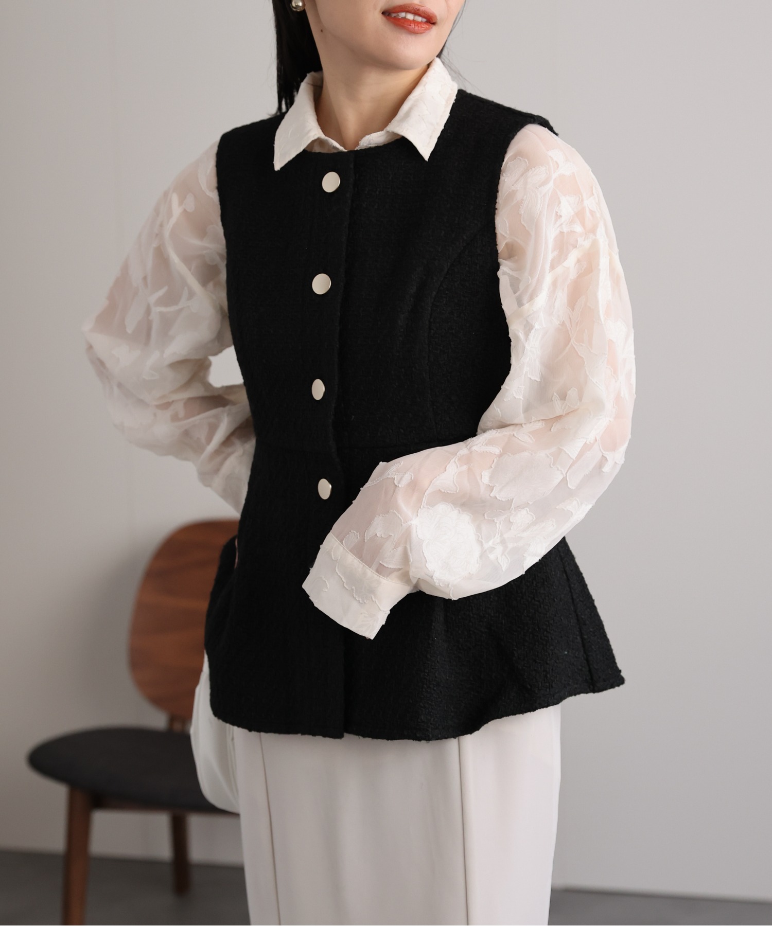 model:162cm  着用サイズ:FREE