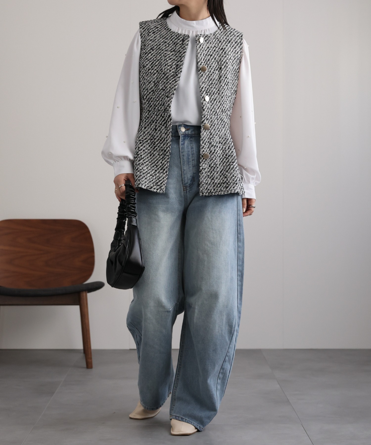 model:162cm  着用サイズ:FREE