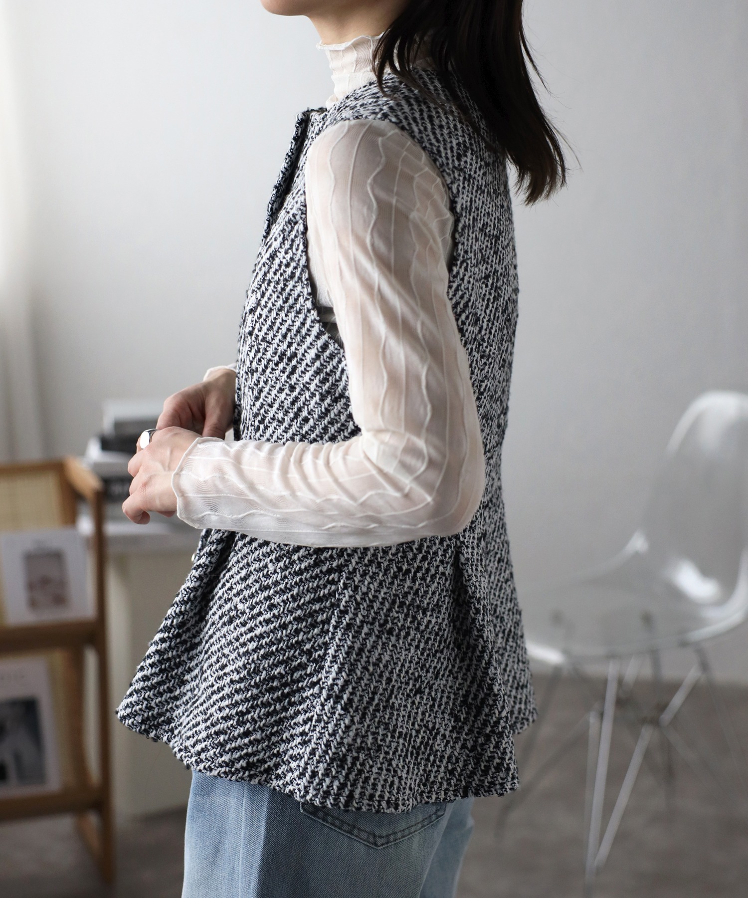 model:162cm  着用サイズ:FREE