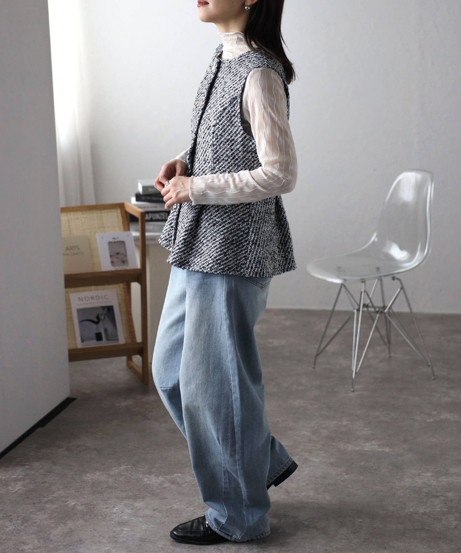 model:162cm  着用サイズ:FREE