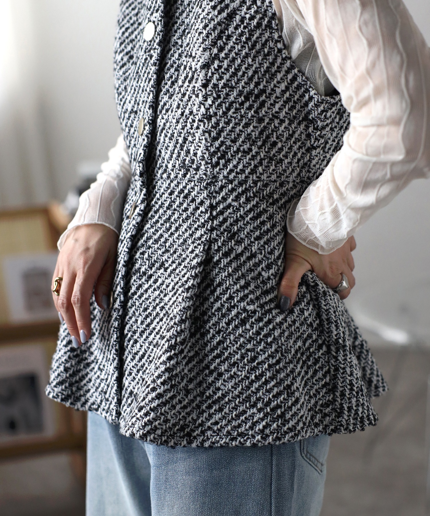 model:162cm  着用サイズ:FREE