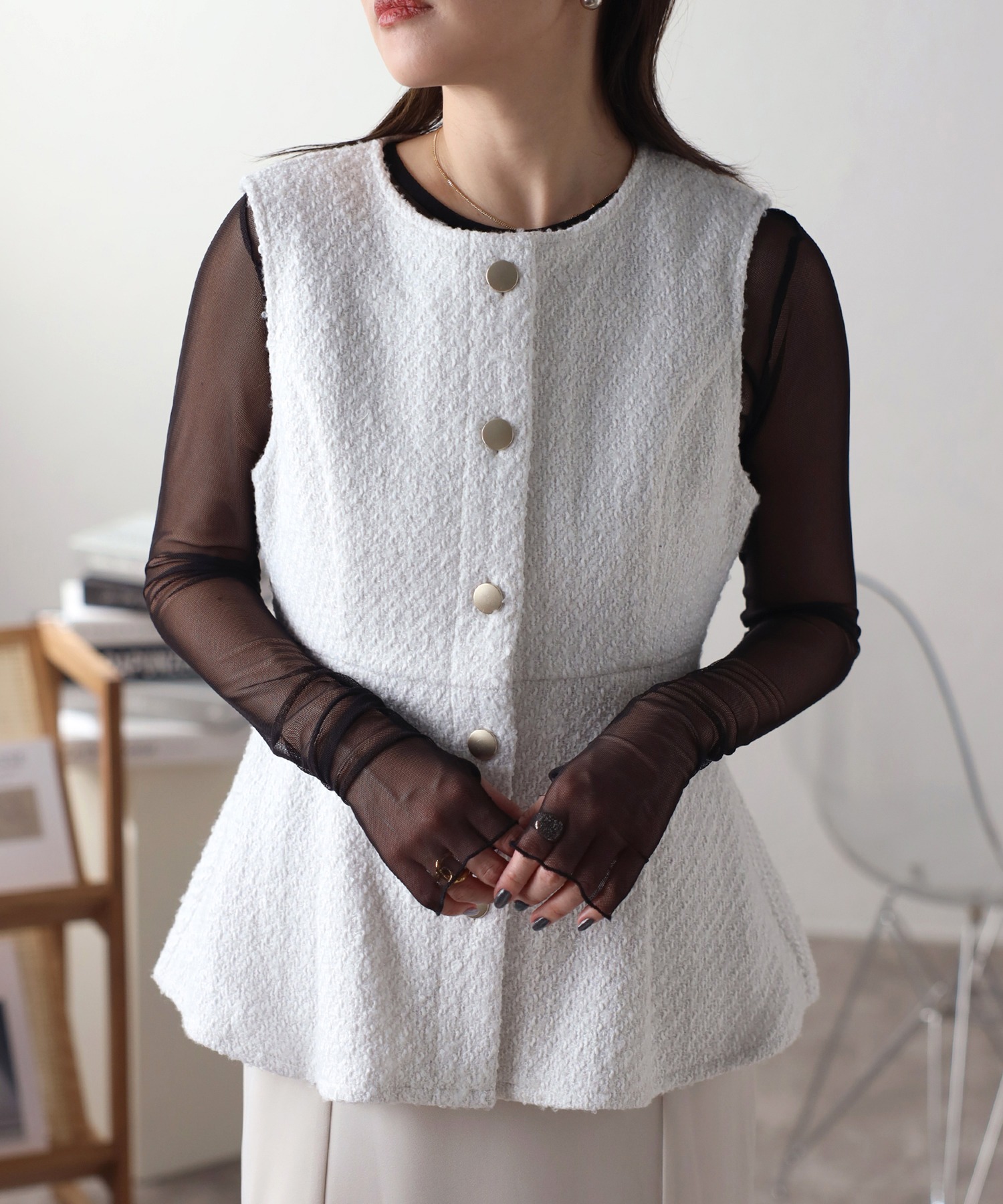 model:162cm  着用サイズ:FREE