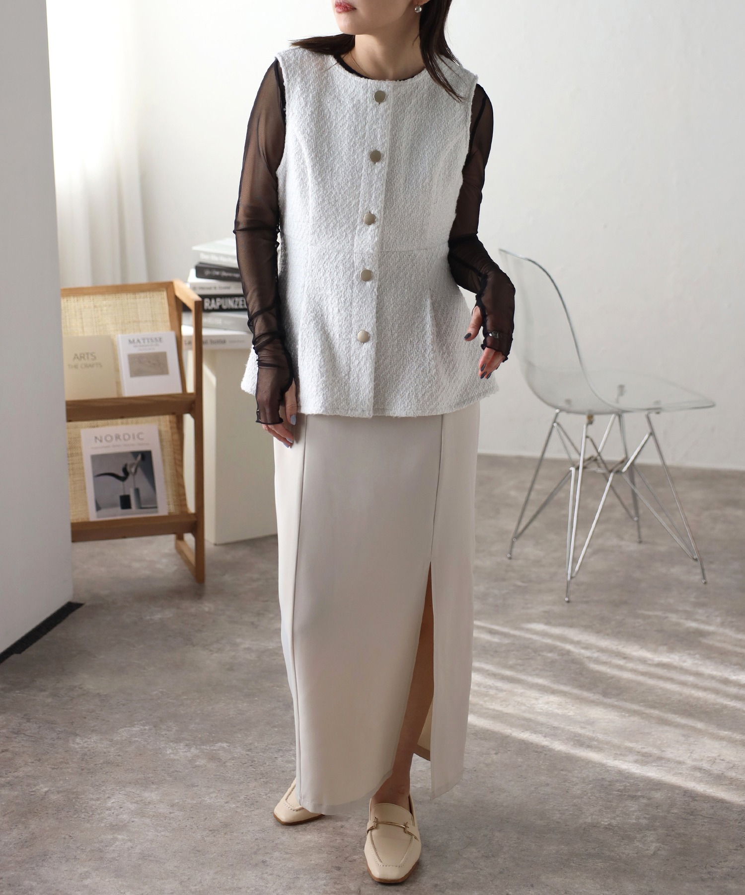 model:162cm  着用サイズ:FREE