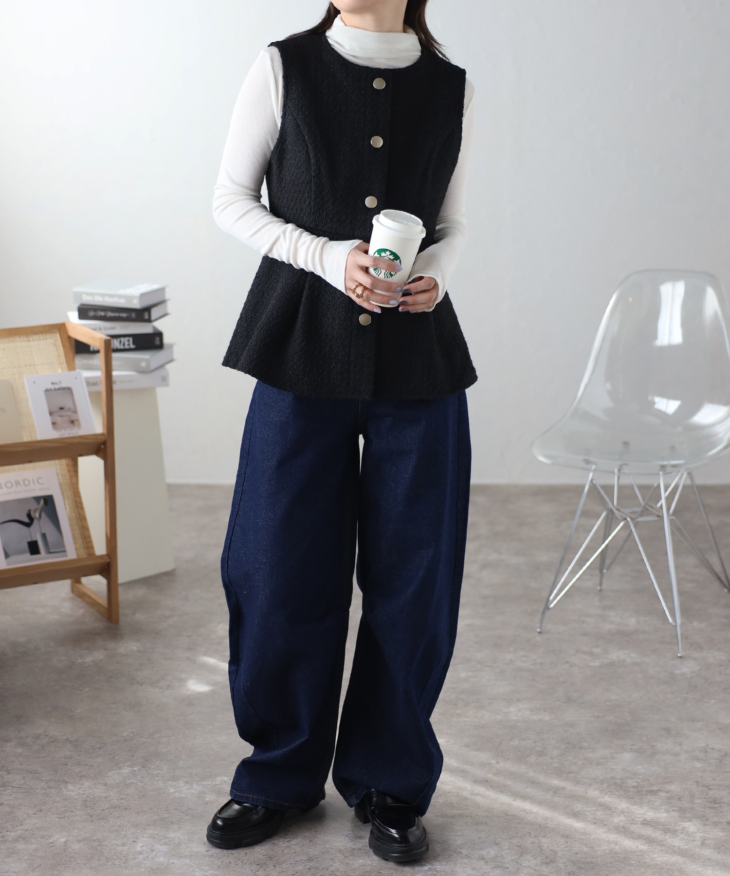 model:162cm  着用サイズ:FREE