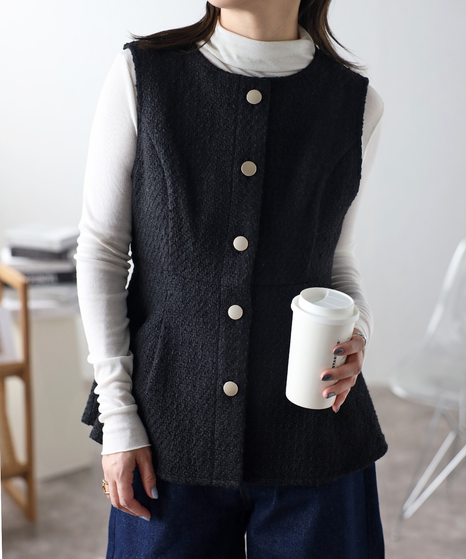 model:162cm  着用サイズ:FREE