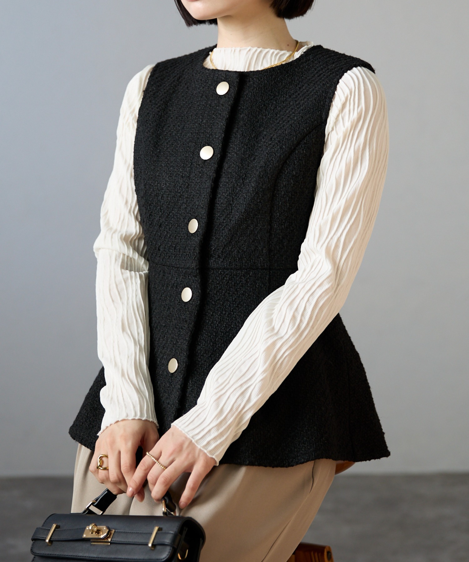 model：158cm 着用サイズ：FREE