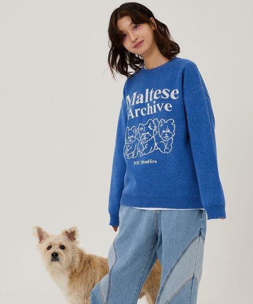 ★GLOWNY★ISA KNIT WARMER (BABY BLUE)★正規品/韓国直送料込 ☆GLOWNY☆ISA KNIT WARMER (BABY BLUE)☆正規品/韓国直送料込