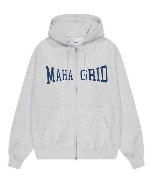 mahagrid/マハグリッド』APPLIQUE ZIP UP HOODIE/アップリケ