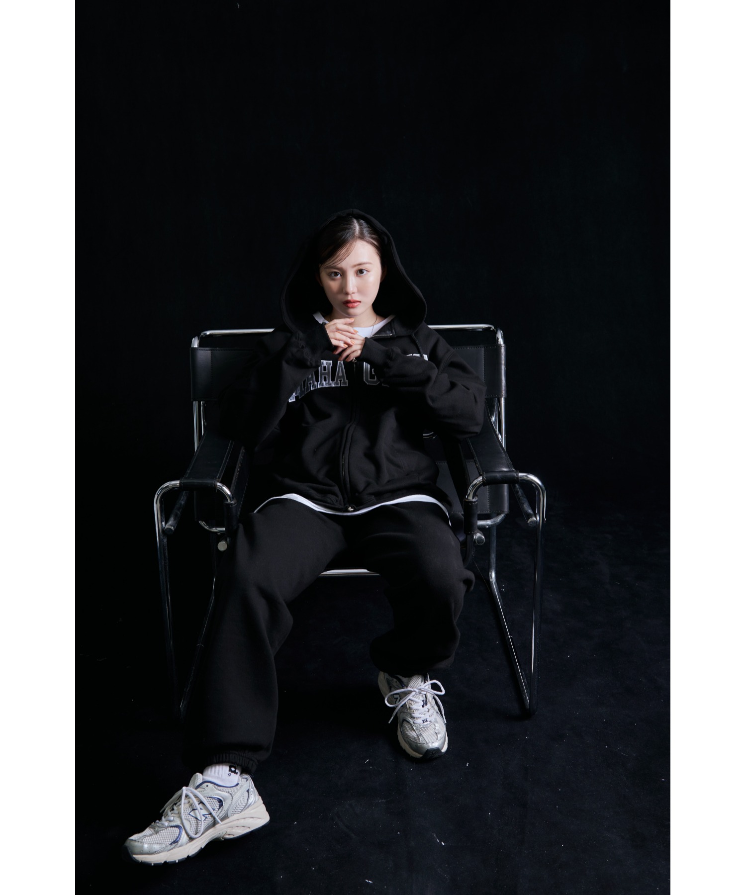 [ MAHAGRID]★24SS★韓国人気★SIGN ME UP TEE mahagrid/マハグリッド』APPLIQUE ZIP UP HOODIE/アップリケ