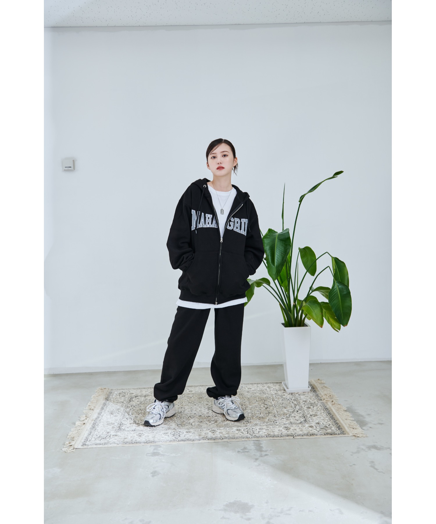 さらに100円引き◆MAHAGRID◆APPLIQUE ZIP UP HOODIE mahagrid/マハグリッド』APPLIQUE ZIP UP HOODIE/アップリケ