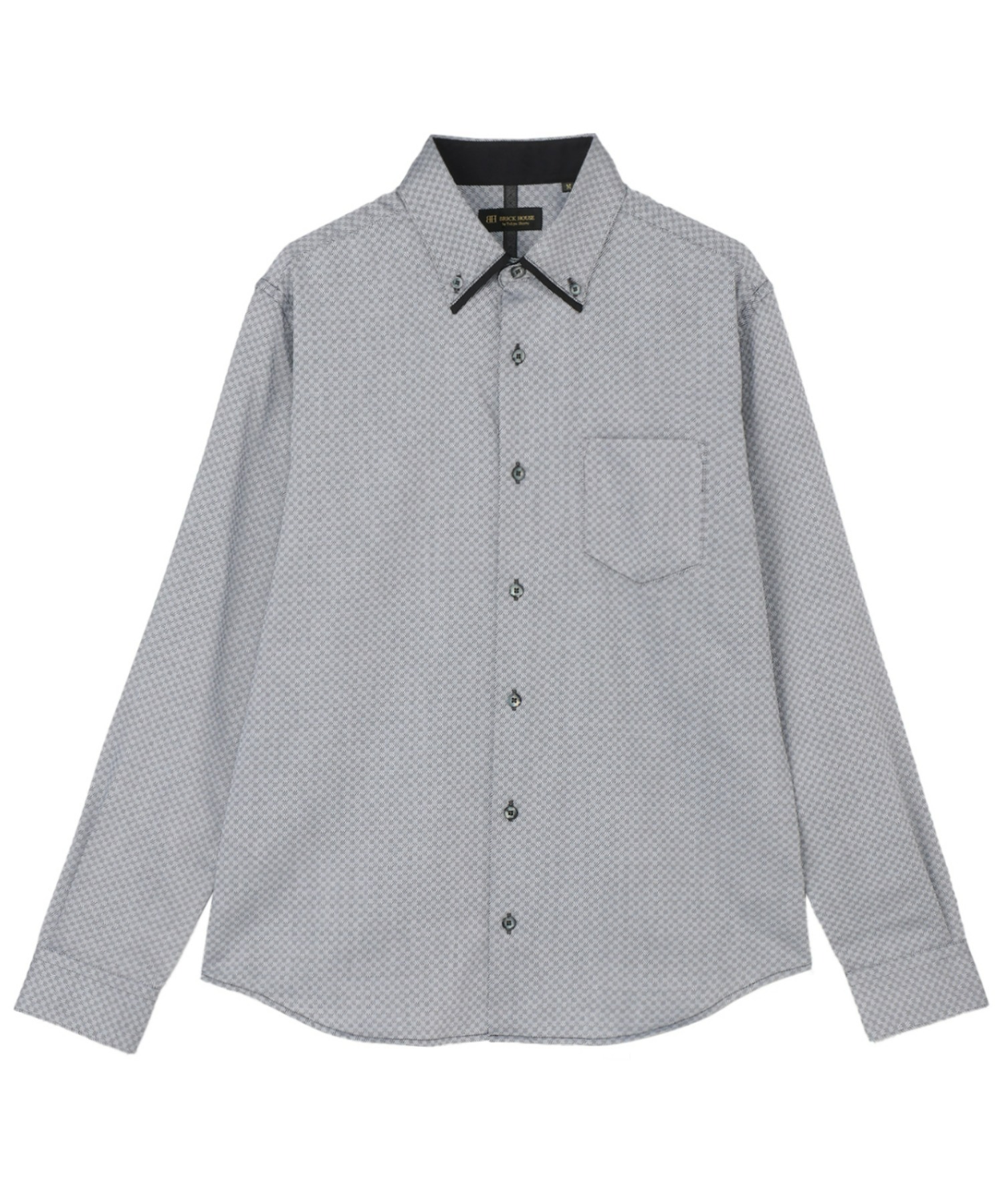 Дизайнерская длинная рубашка с принтом Button down
