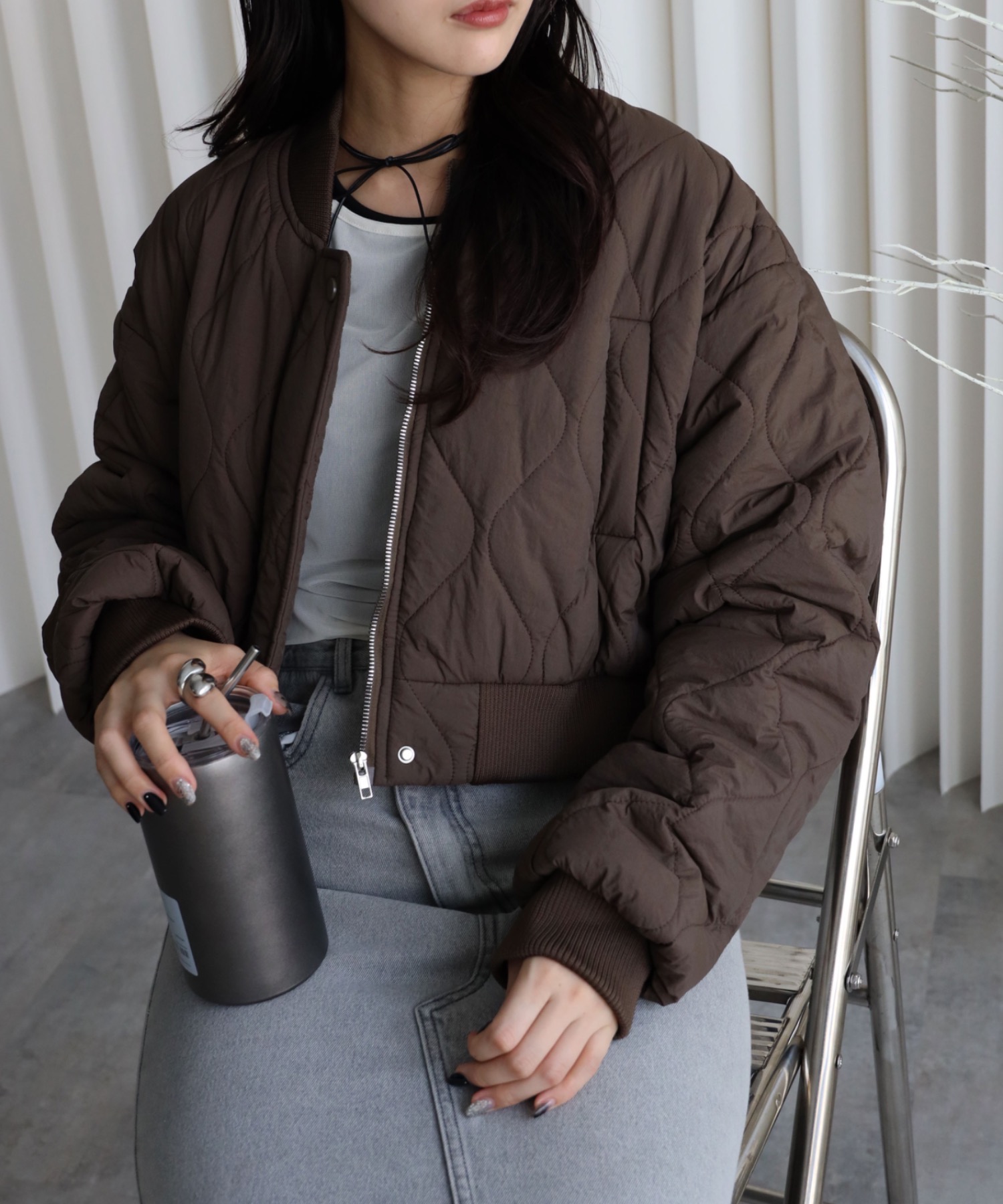 model：164cm  着用サイズ：FREE