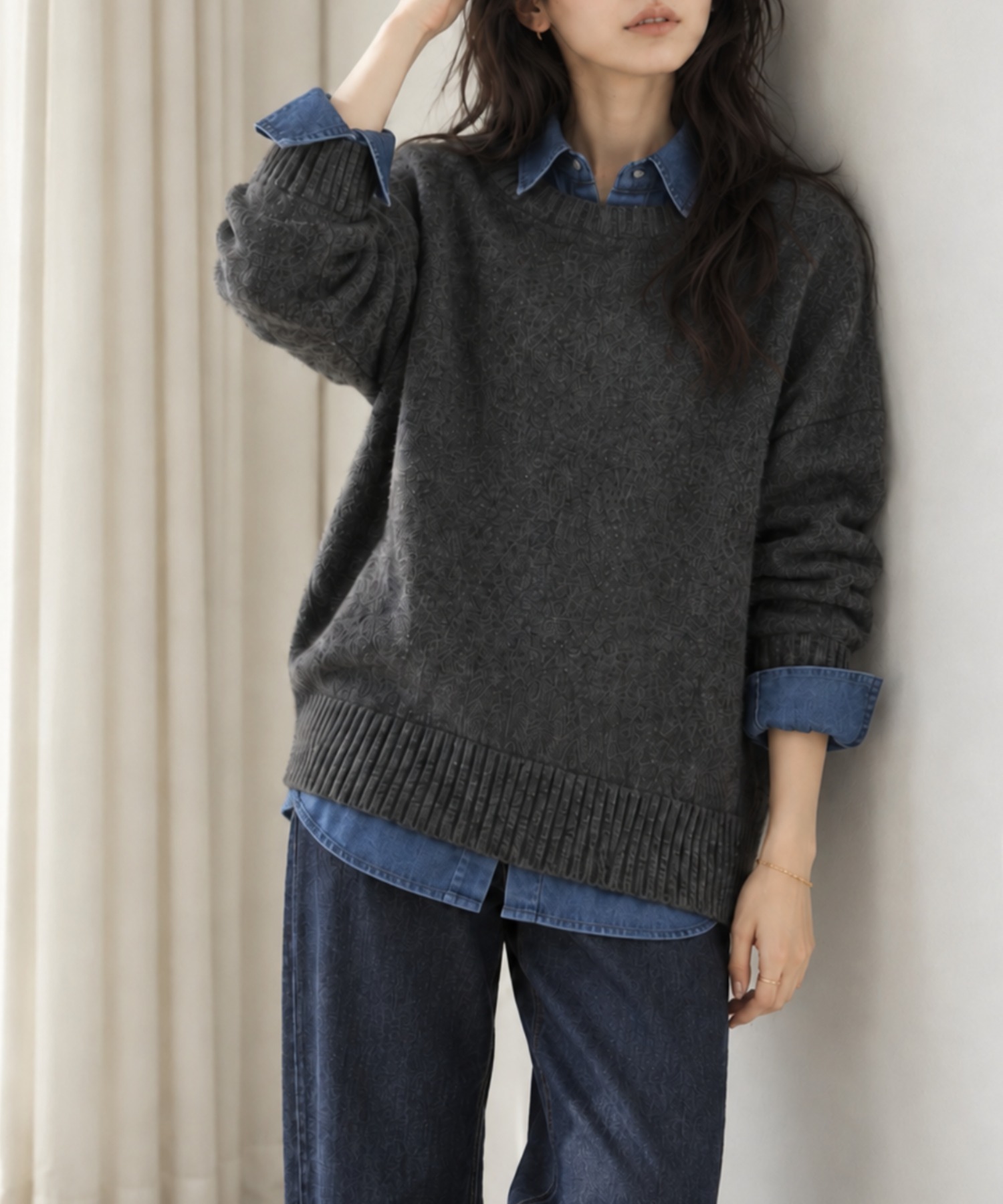 model：158cm 着用サイズ：FREE