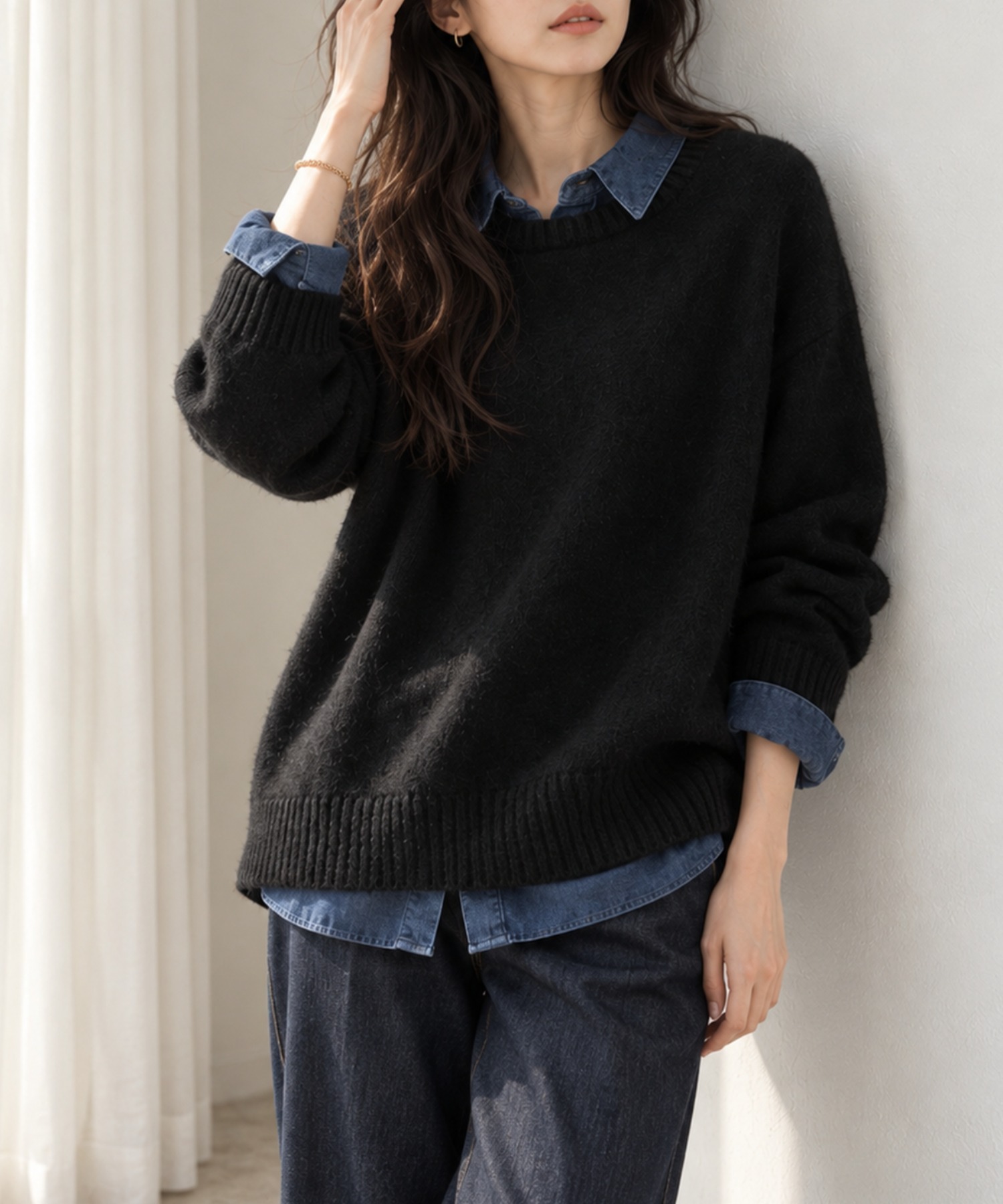model：158cm 着用サイズ：FREE