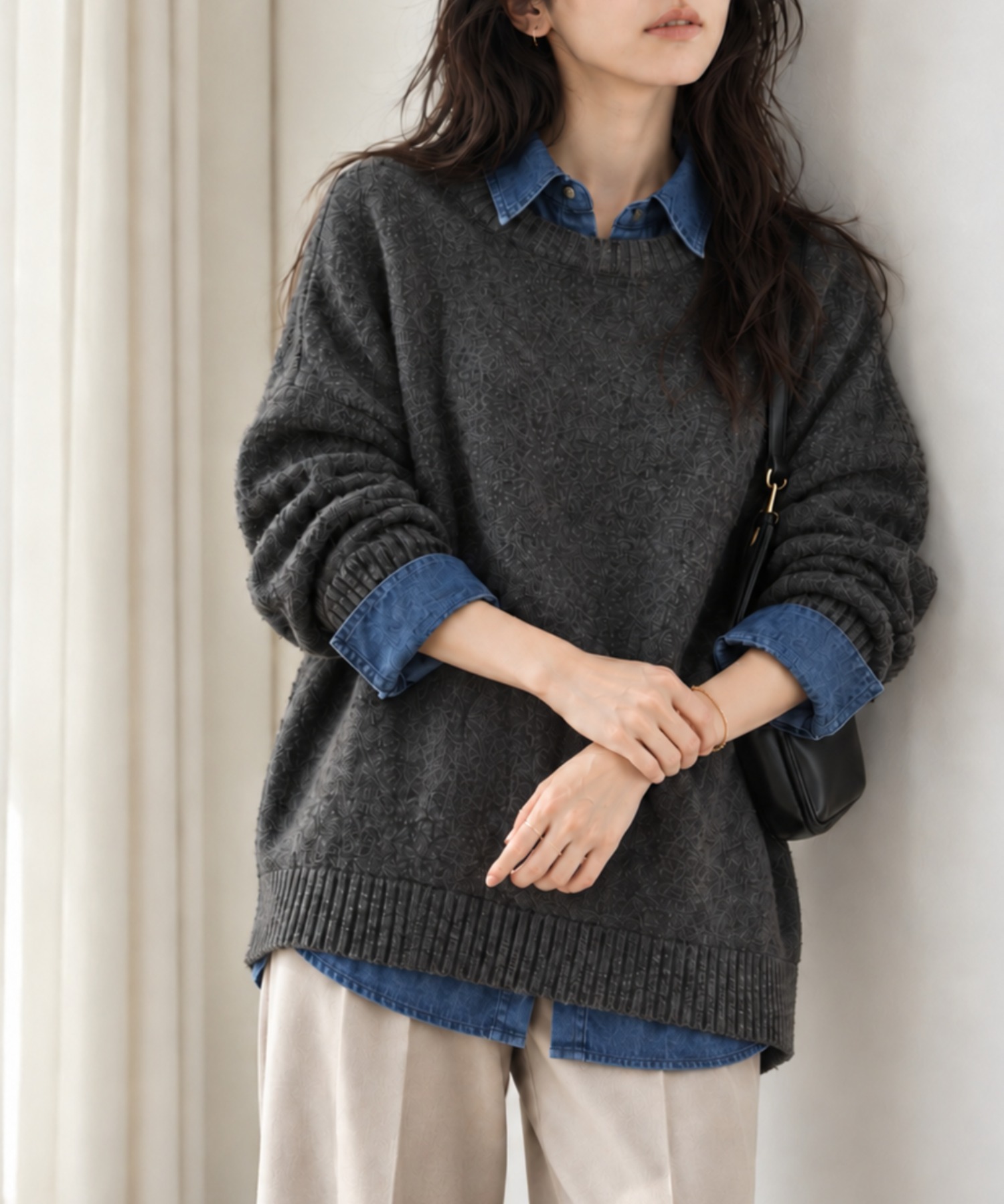 model：158cm 着用サイズ：FREE