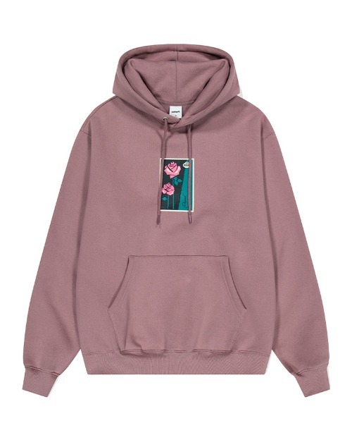 mahagrid/マハグリッド』TWO ROSE HOODIE/フラワーデザイン プルオーバーパーカー  mahagrid│A'GEM/9×.KOM【公式】｜韓国・ストリートブランド通販サイト エージェムナイン ドットケーオーエム