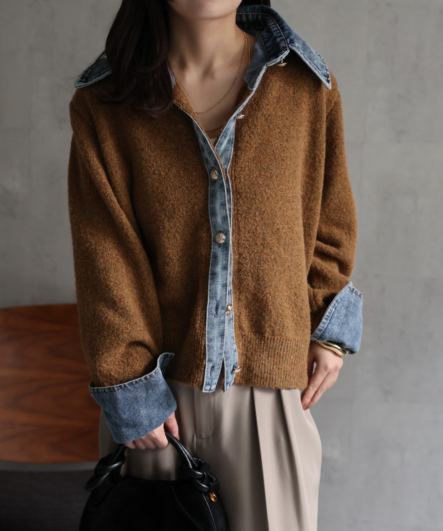 model：156cm 着用サイズ：FREE